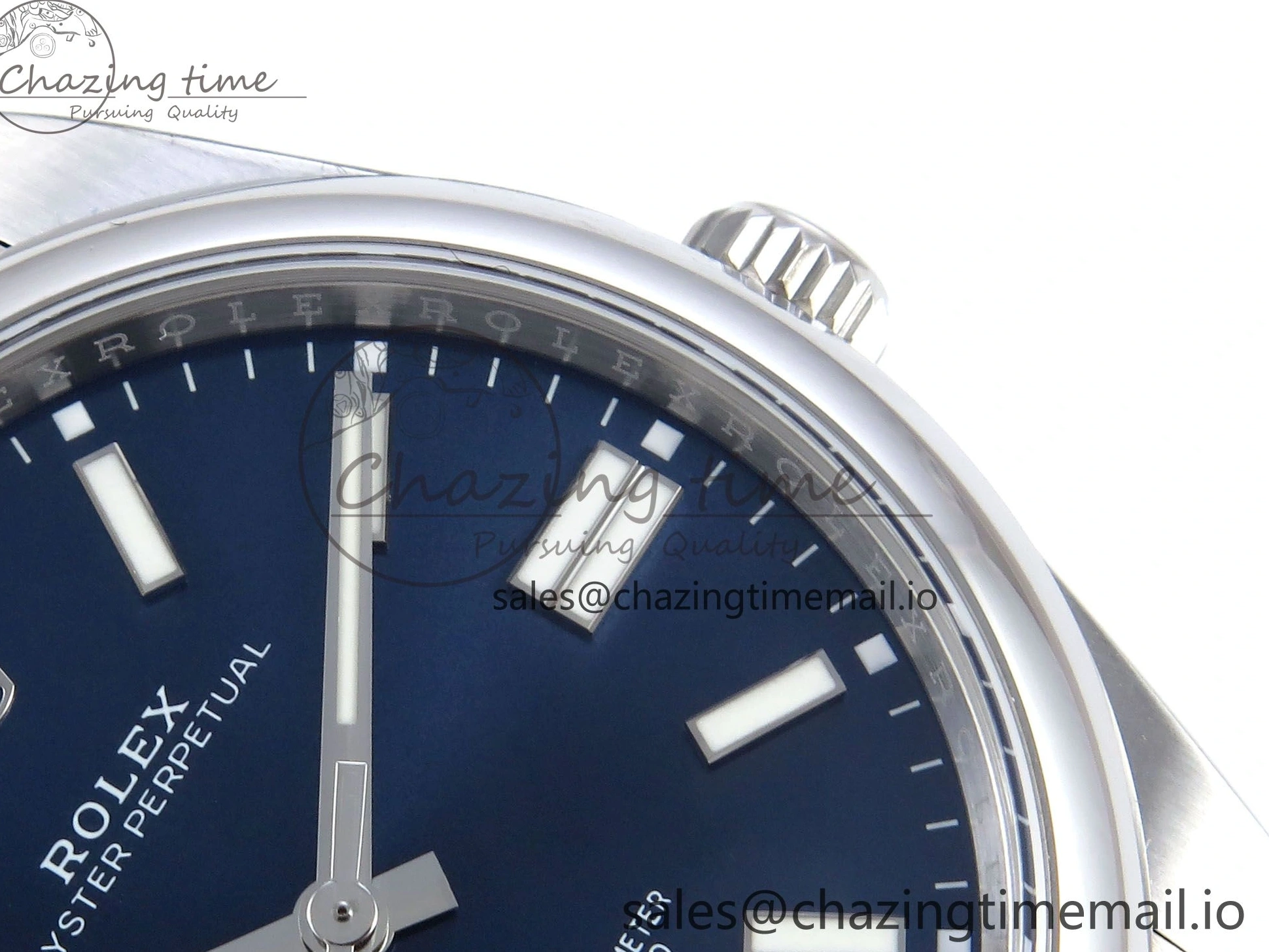 Best AAA Replica Sites 41mm 766 Edition Dial Best A 904L Oyster EWEF Perpetual 124300 Steel Unisex Blue 1230